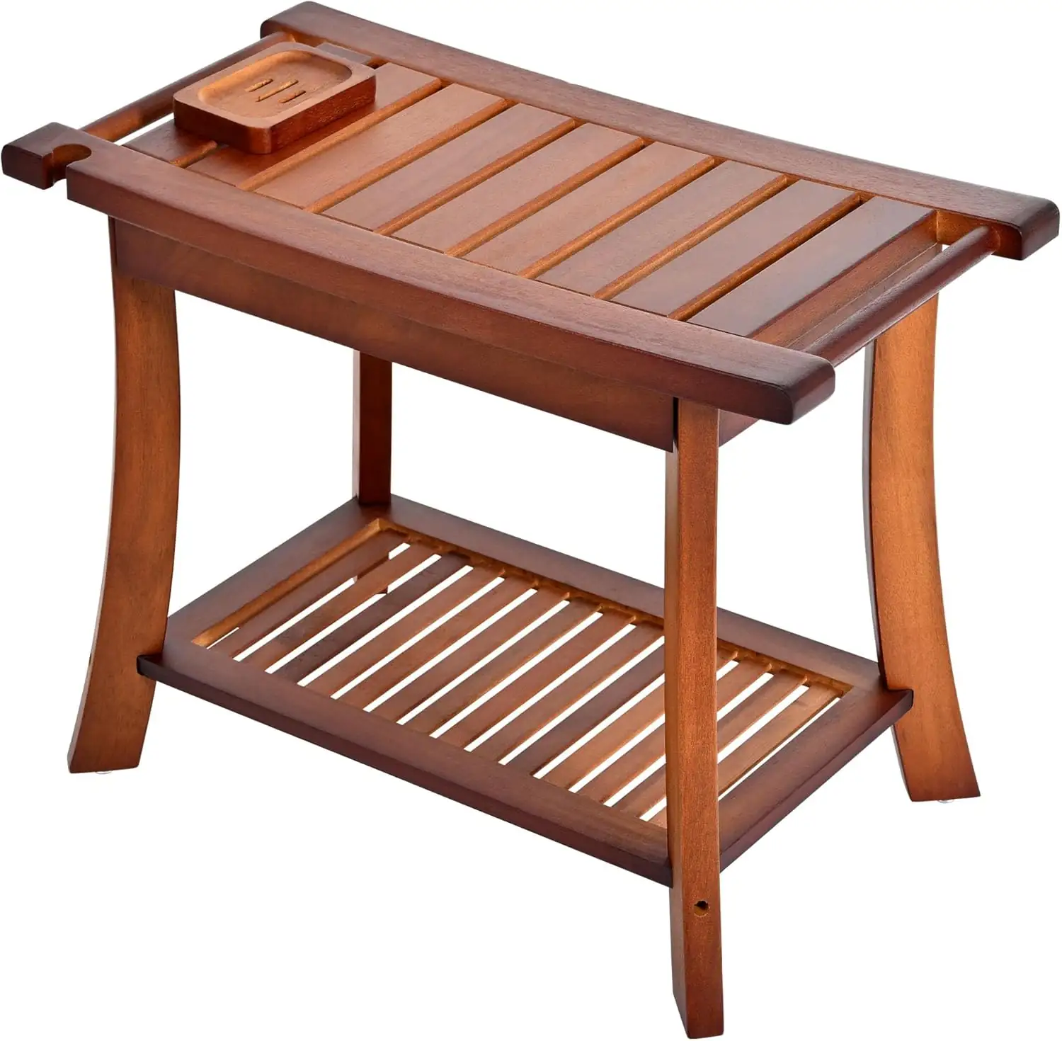 24" Teak Shower Bench, 2-Tier… — Photo 1