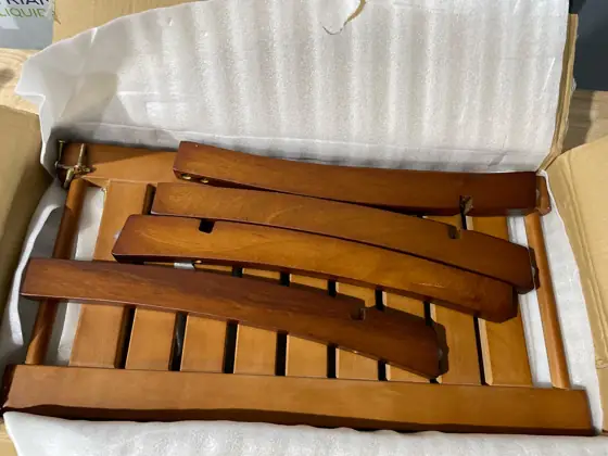 24" Teak Shower Bench, 2-Tier… — Photo 4