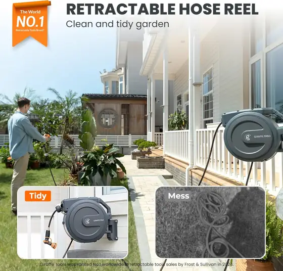 Giraffe Tools Retractable Garden Hose… — Photo 2