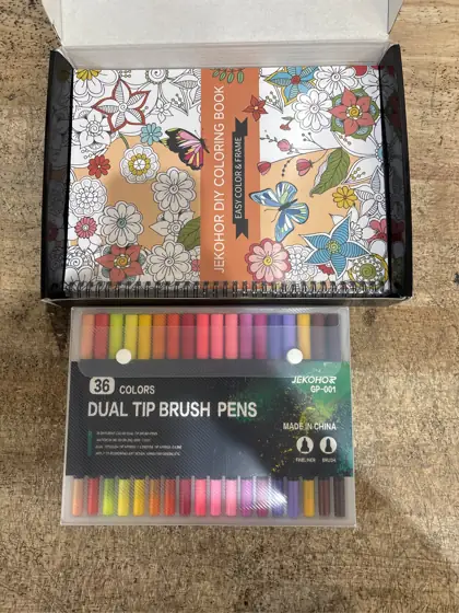 Adult Coloring Book Set,36 Markers… — Photo 4
