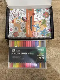 Adult Coloring Book Set,36 Markers… — Photo 4