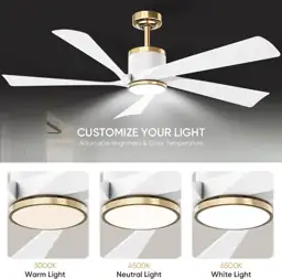 TXCSLY 52" Ceiling Fan with… — Photo 3