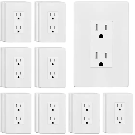 ENERLITES Decorator Outlet 40 Pack,… — Photo 1