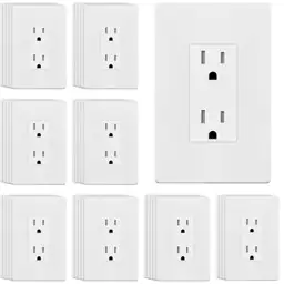 ENERLITES Decorator Outlet 40 Pack,… — Photo 1