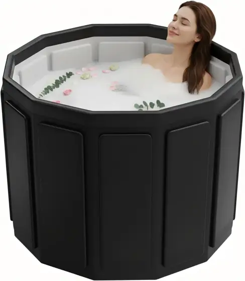 Portable Adult Bathtub, Foldable Soaking… — Photo 1