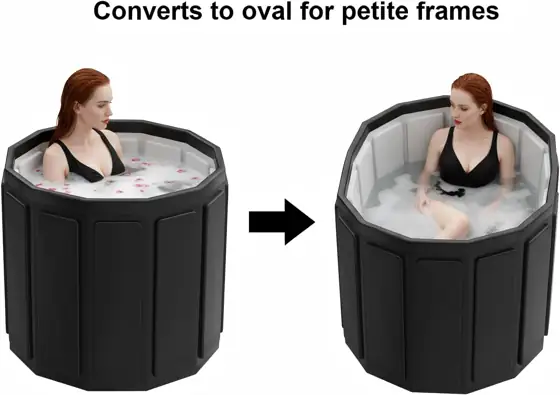 Portable Adult Bathtub, Foldable Soaking… — Photo 3