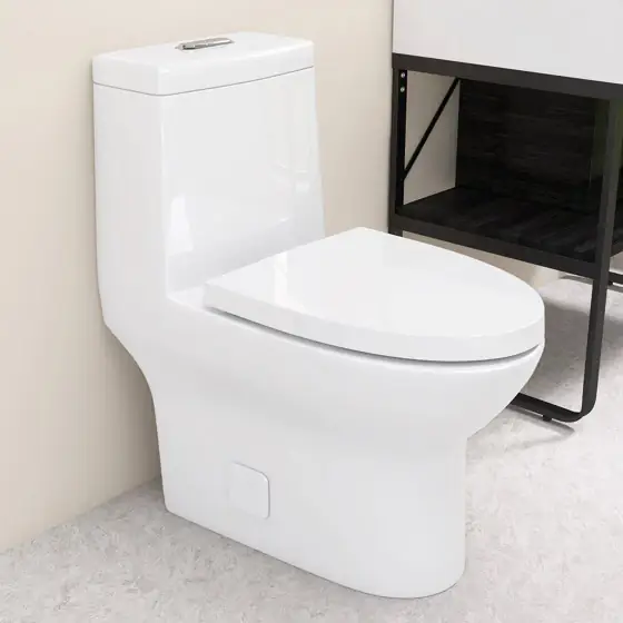 1-Piece Toilet 1.1/1.6 GPF Water-Efficient… — Photo 2