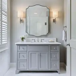 ANDY STAR Brushed Nickel Mirror,… — Photo 1