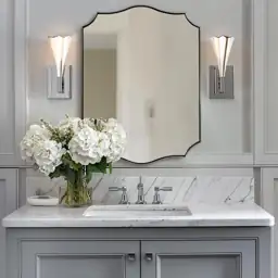 ANDY STAR Brushed Nickel Mirror,… — Photo 3