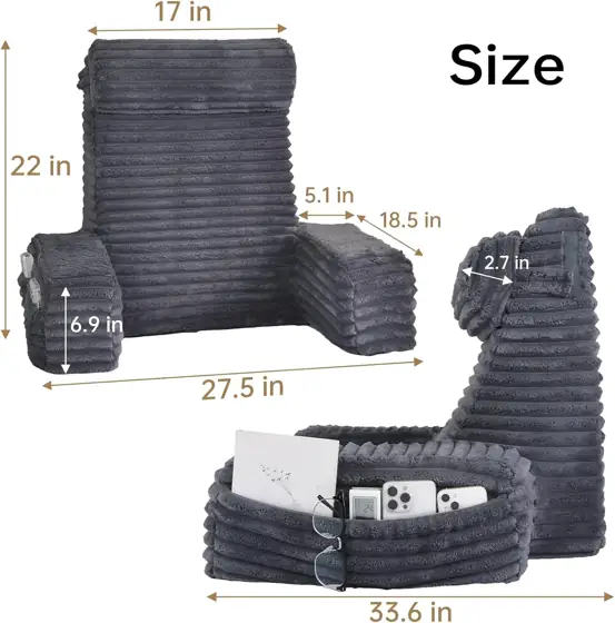 22" XL Bed Back Pillow… — Photo 2