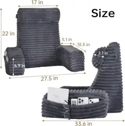 22" XL Bed Back Pillow… — Photo 2