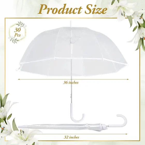 Aodaer 30 Pcs Clear Wedding… — Photo 2