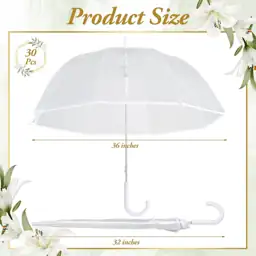 Aodaer 30 Pcs Clear Wedding… — Photo 2