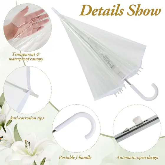 Aodaer 30 Pcs Clear Wedding… — Photo 3