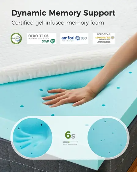 PERLECARE Twin XL Mattress Topper… — Photo 3