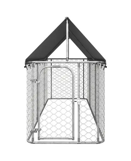 Outdoor Dog Kennel with Roof… — Photo 2