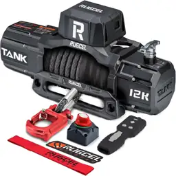 RUGCEL 12000lb Waterproof Electric Synthetic… — Photo 1