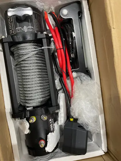 RUGCEL 12000lb Waterproof Electric Synthetic… — Photo 4