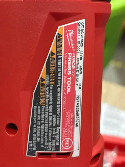 Milwaukee Press Tool Kit Black/Red — Photo 9