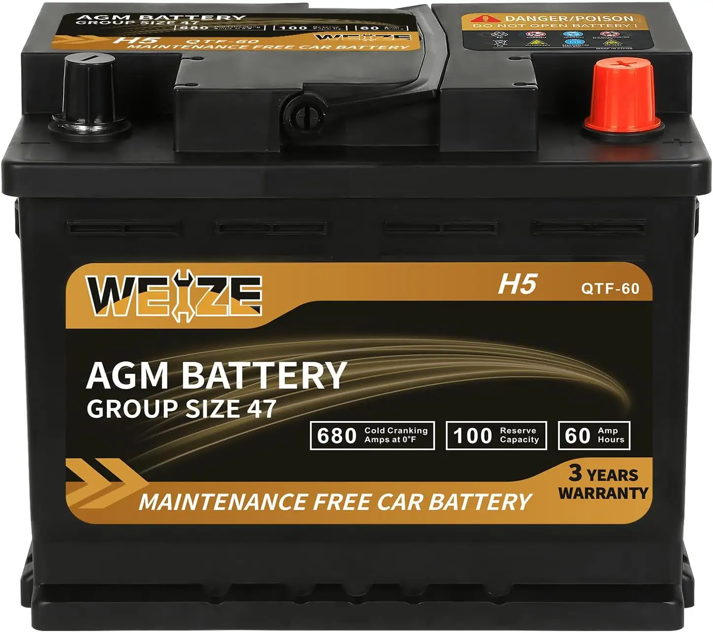 Weize Platinum AGM Battery BCI… — Photo 1