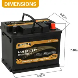 Weize Platinum AGM Battery BCI… — Photo 2