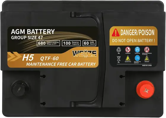 Weize Platinum AGM Battery BCI… — Photo 3