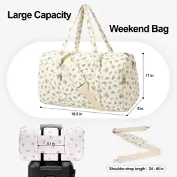Gym Bag for Women, Quilted… — Photo 2