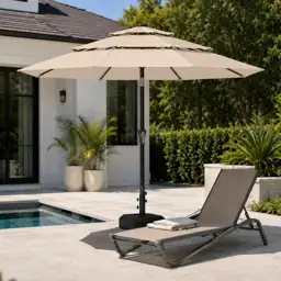 10ft Patio Umbrella, 3-Tier Vented,… — Photo 1