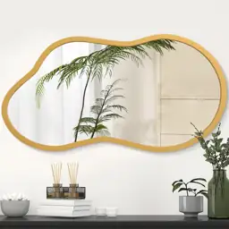 AAZZKANG Wood-Framed Large Wall Mirror… — Photo 1