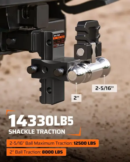 Ehaho Adjustable Trailer Hitch -… — Photo 3