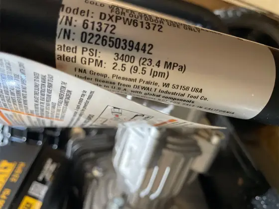 DEWALT 3400 PSI 2.5 GPM… — Photo 7
