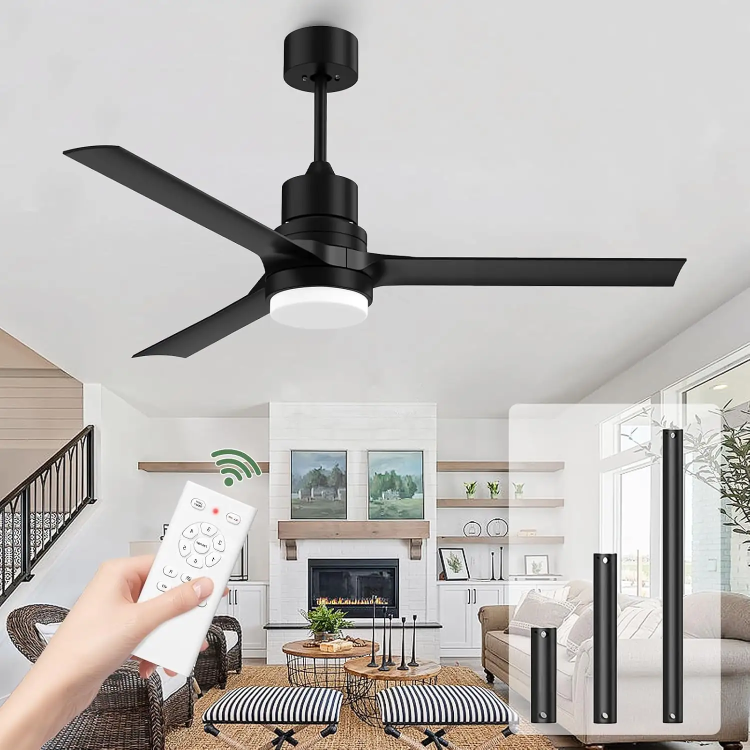 Obabala 52-Inch Outdoor Ceiling Fan… — Photo 1