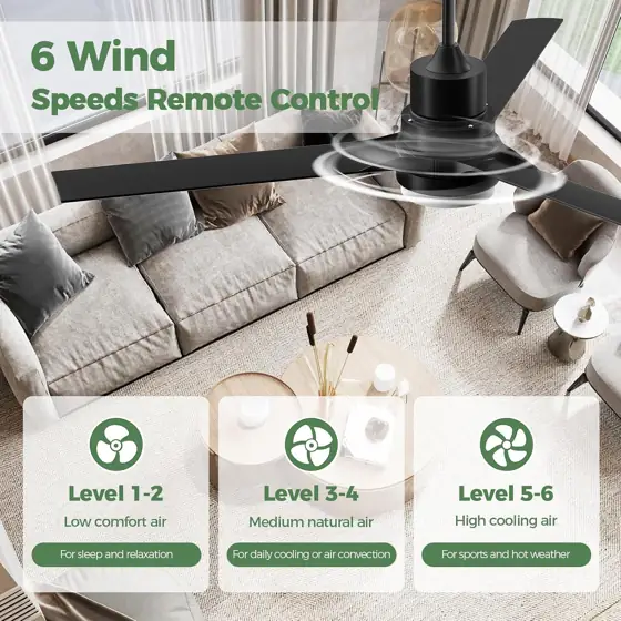 Obabala 52-Inch Outdoor Ceiling Fan… — Photo 3