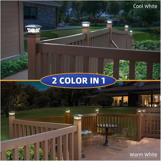 APONUO Solar Post Cap Lights… — Photo 2
