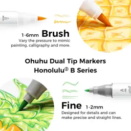 Ohuhu Alcohol Markers Brush& Fine… — Photo 2