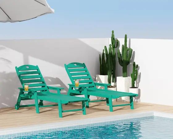 Aokia Chaise Lounge Chair with… — Photo 2