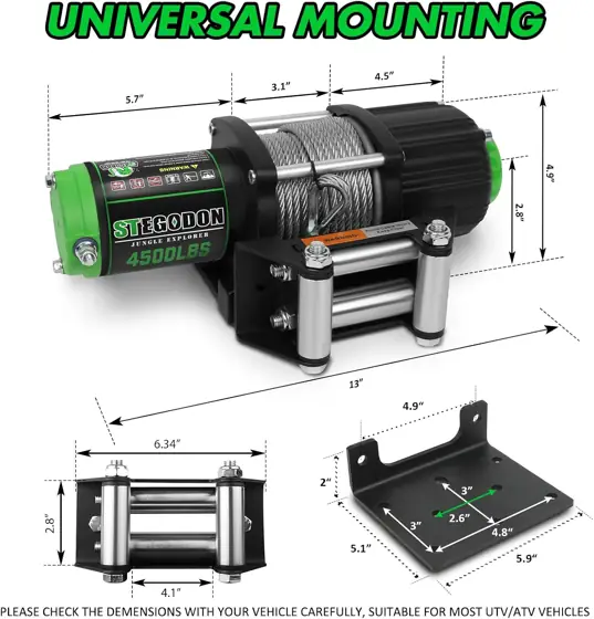 4500 lb 12V Waterproof Winch… — Photo 2