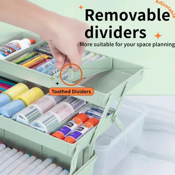 TERGOO 14in 3-Layer Craft Organizer… — Photo 3