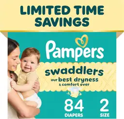 Pampers Swaddlers Diapers, Size S2… — Photo 1
