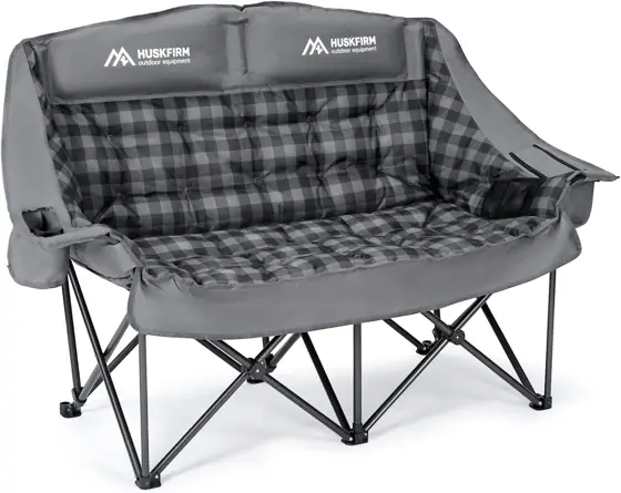 Huskfirm Padded Double Camping Chair… — Photo 1