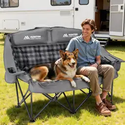 Huskfirm Padded Double Camping Chair… — Photo 2