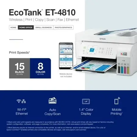 Epson EcoTank ET-4810 Cartridge-Free Supertank… — Photo 3