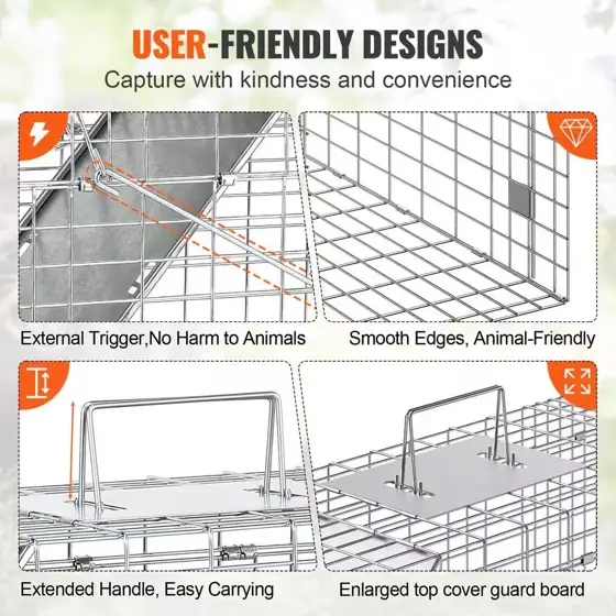 Live Animal Cage Trap 31x10x12… — Photo 3