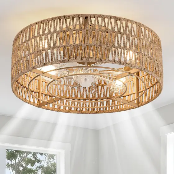 Boho Caged Flush Mount Ceiling… — Photo 1