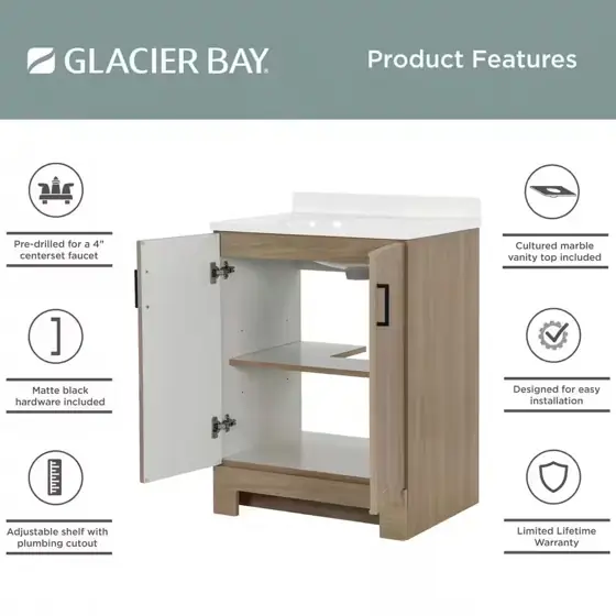 Oakley 25 in. Single Sink… — Photo 3