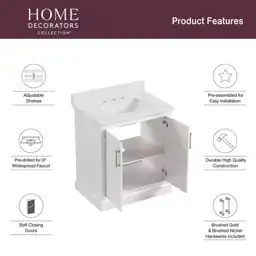 Ravenscroft 31 in. Single-Sink White… — Photo 3
