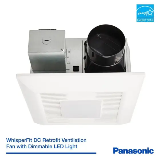 WhisperFit DC/LED Exhaust Fan, Pick-A-Flow… — Photo 2
