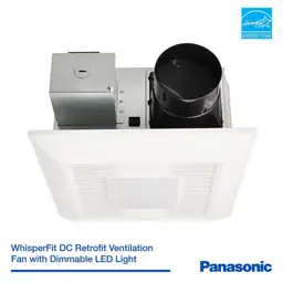 WhisperFit DC/LED Exhaust Fan, Pick-A-Flow… — Photo 2