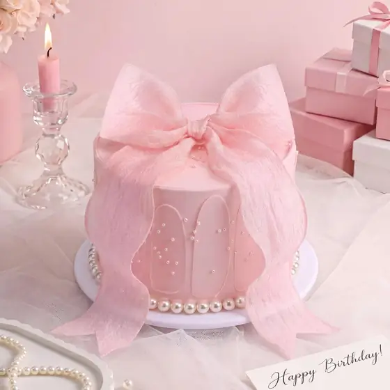 Novabright Pink Bow Fake Cake… — Photo 1