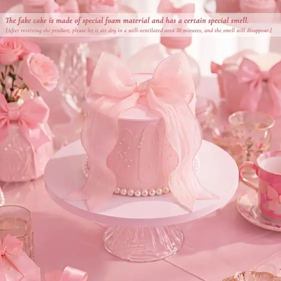 Novabright Pink Bow Fake Cake… — Photo 3